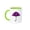 Green/White, variant on 3drose, Purple Black Umbrella Vector Illustration, 11oz Mug