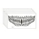 thumbnail image 1 of Pegatinas de tatuaje, tatuaje temporal para hombres, mujeres y adultos, pegatina para boca y dientes, pegatina de viento oscuro, pegatina de maquillaje divertida, pincel de maquillaje, 1 of 3