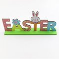 thumbnail image 4 of Style 5 Decoración de mesa de Pascua para primavera, letras de dibujos animados de conejito y pollito, centro de mesa de madera, carteles para suministros para fiestas navideñas, 4 of 5