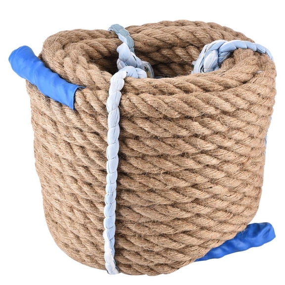 Eotvia Tug-Of-War Jute Rope, 20mm x 20m Natural Jute Climbing Rope