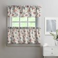 thumbnail image 2 of Floral Rustic Curtains 24 Inch - 3 Panel Boho Farmhouse Set with Vintage Botanical Design, Rod Pocket Window Treatment, 2 of 6