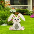 thumbnail image 5 of WYanRUI Outdoor Wooden Rabbit Easter Decoration - Spring Garden & Yard Stake for Home Exterior, Front Door, Porch & Backyard Festive Decor，A - 45x30x1cm, 5 of 5