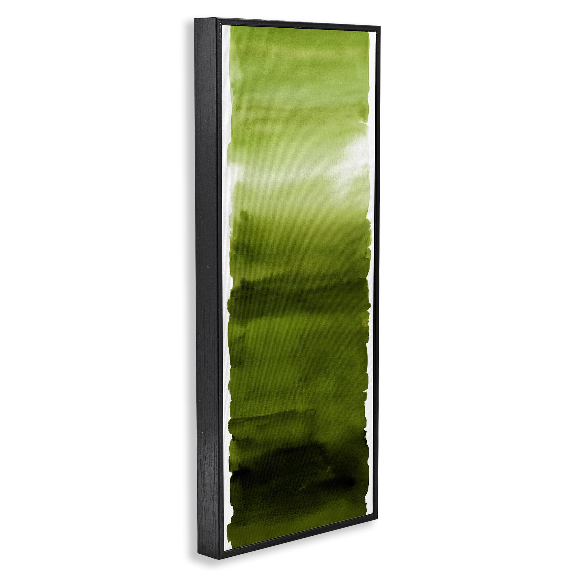 Stupell Industries Green Blend Gradient Black Framed Giclee Art, design by Allie Corbin