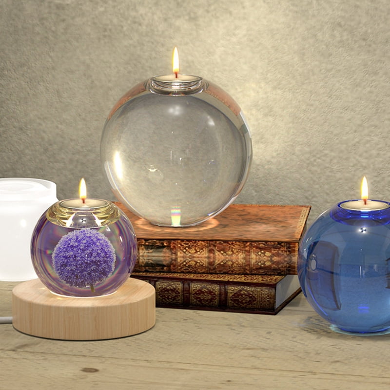 Ball Shape Silicone Candle Holder Mold Epoxy Resin Mould for DIY Epoxy Resin