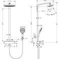 thumbnail image 5 of Hansgrohe 04610 Raindance Select E Thermostatic Showerpipe 300 2-Jet, 2.0 GPM - White, 5 of 5