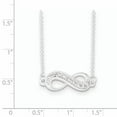 thumbnail image 2 of Sterling Silver CZ Infinity Necklace, 2 of 2