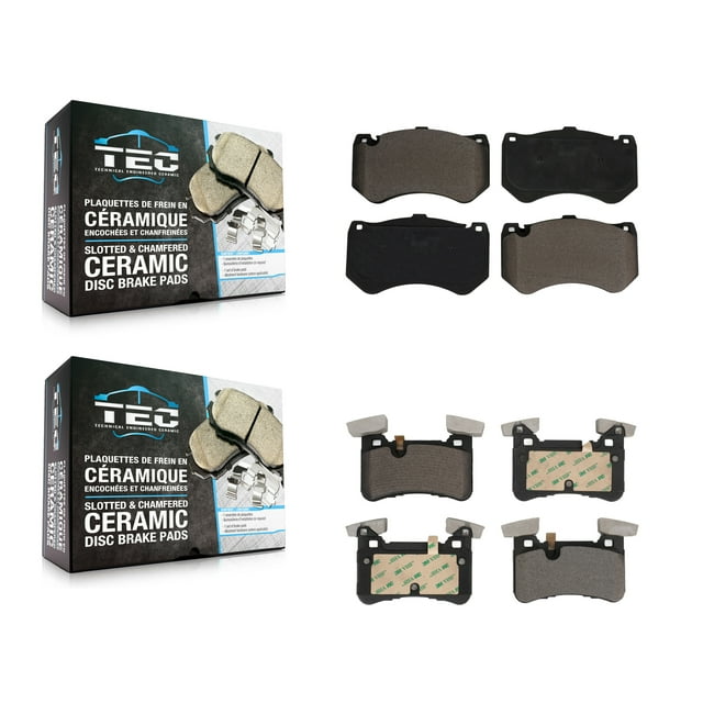 TEC Front Rear Ceramic Brake Pads Kit for Car 2016-2017 Mercedes-Benz C63 AMG S with Composite Brakes KTC-100682