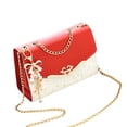 thumbnail image 2 of Bolso bandolera Salvador para mujer de cuero Rojo, 2 of 9