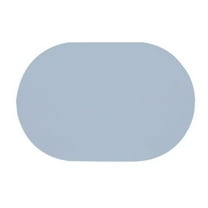 TACILIP Kitchen Accessories, Elliptical Placemat Solid Colour Faux Leather Placemats - Coffee Mats- Kitchen Table Mats- Easy To Clean Kitchen Table Mats, Gifts for Women