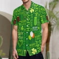 thumbnail image 1 of toraway Chemise Homme Mode Décontractée Jour de la Saint-Patrick Imprimé Numérique 3D Manches Courtes m, 1 of 3