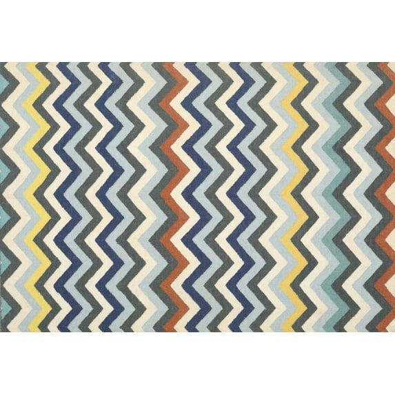Ahgly Company Machine Washable Indoor Rectangle Contemporary Grey Gray Area Rugs, 2' x 4'