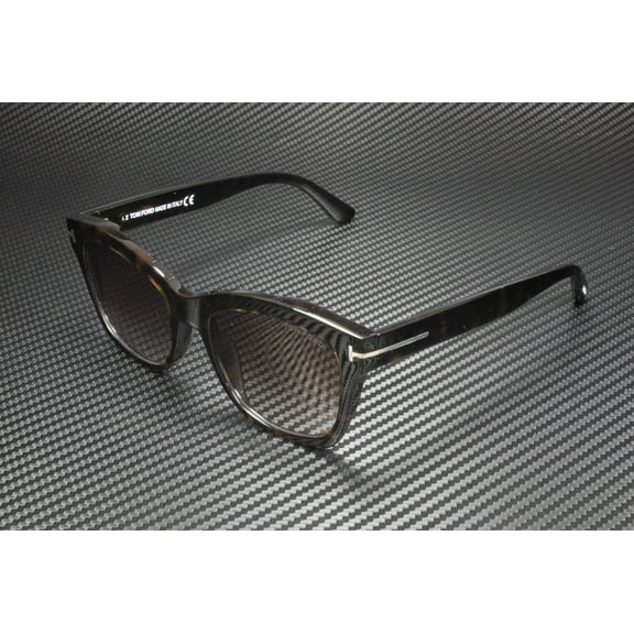 Tom Ford Lauren-02 FT0614 52F Dark Havana Gradient Brown 52mm Women's Sunglasses