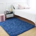 thumbnail image 7 of Softlife Super Fluffy Rugs Ultra Soft Shag Rug for Bedroom Living Room,6'x9',Light Navy, 7 of 7