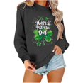 thumbnail image 2 of Staron Clearance Sale St. Patricks Day Shirts for Women Irish Shamrock Shirts Long Sleeve Tops Raglan Sleeve Pullover Tops Flowy Basic Crew Neck Tshirts, 2 of 5