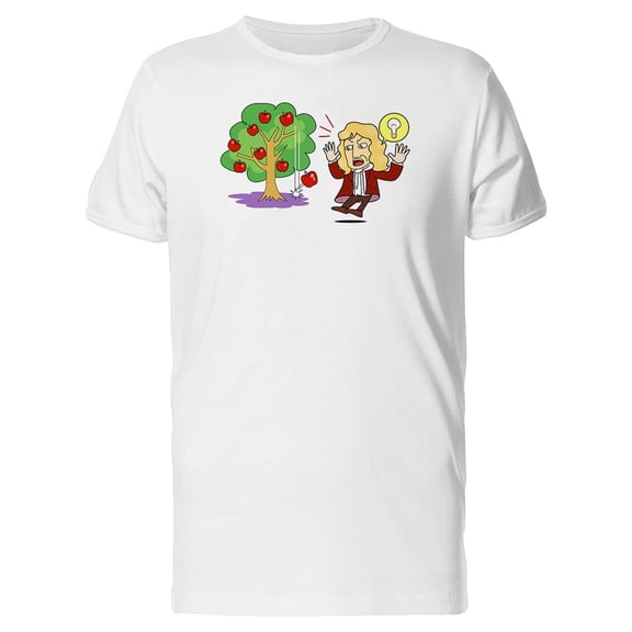 Newton Discovery Cartoon Tee Men's -Image by Shutterstock