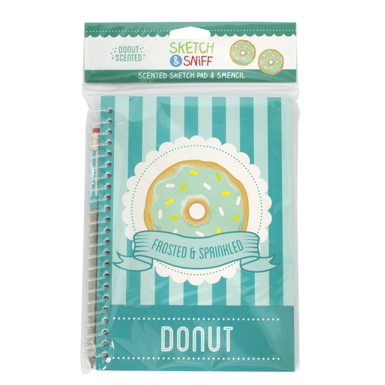 Scentco Sketch Sniff Sketch Pad Gourmet Donut Scented Cover Walmart Com Walmart Com