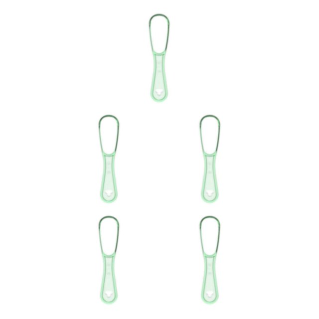 Minnieouse Limpiadores de lengua Raspador Cuidado Cepillos de limpieza bucal Herramienta Cepillo de higiene Revestimiento de doble cara Luz para Type2 NO2