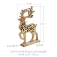thumbnail image 2 of VHC Brands Ornate Prancer Wooden Reindeer Large 16.5x11.75x2.25, 2 of 4