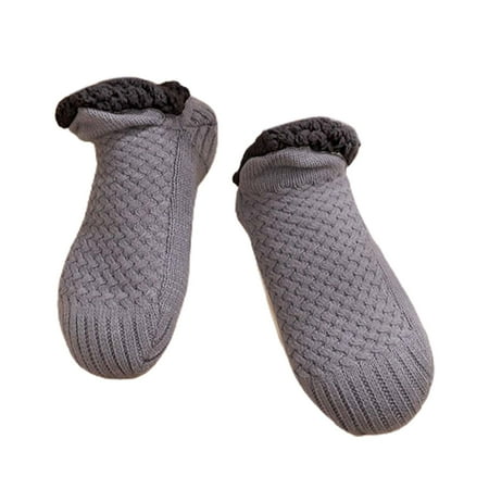 

YOZUMD House Slippers Socks 1 Pair Slipper Sock Comfortable Fine Craftsmanship Breathable Large Size Winter Lazy Sock Shoes for Home