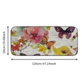 thumbnail image 5 of FUMJ Flower Butterflies Fabric Square Floor Mat Rug for Home Entrance Outside Entry 19.68*47.24 in, 5 of 6