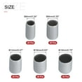 thumbnail image 2 of Unique Bargains 100 Pcs Embouts Ronds en Caoutchouc 1/4 Pouces 3/8 Pouces 1/2 Pouces 5/8 Pouces 3/4 Pouces Protecteurs de Filetage de Vis pour Couvercle en Vinyle Gris, 2 of 5