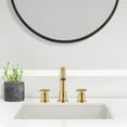 thumbnail image 5 of Ancona Industria Widespread Hexagonal Two-Handle 3-Hole Bathroom Faucet in Brushed Titanium Gold, 5 of 5