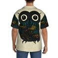 thumbnail image 5 of Fotbe Owl with Mandala print Short Sleeve Button Down Shirts for Men Casual Summer Beach Wrinkle Free Shirt-XX-Large, 5 of 7