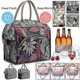 thumbnail image 4 of Oxford Large Lunch Bag Insulated Canvas Food Bag Tote Picnic Thermal Lunch Bags (Gray), 4 of 5