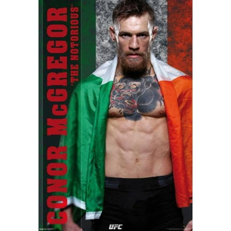 UFC Conor McGregor The Notorious Ultimate Fighting Championship Poster - 24x36 (Best Of Conor Mcgregor Fights)