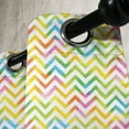 thumbnail image 3 of Ambesonne Chevron Grommet Curtain, Colorful Geometrical, 50" x 96", Multicolor, 3 of 6