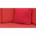 thumbnail image 3 of Lacoo 5 Pieces Patio Sectional Sofa Sets All-Weather PE Rattan Conversation Sets With Glass Table, Red, 3 of 9