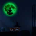 thumbnail image 2 of Halloween Sticker Self-adhesive Fluorescent Decal PVC Window Wall Sticker Halloween Fluorescent Luminous Moon Party Decoration, YHW009, 2 of 7