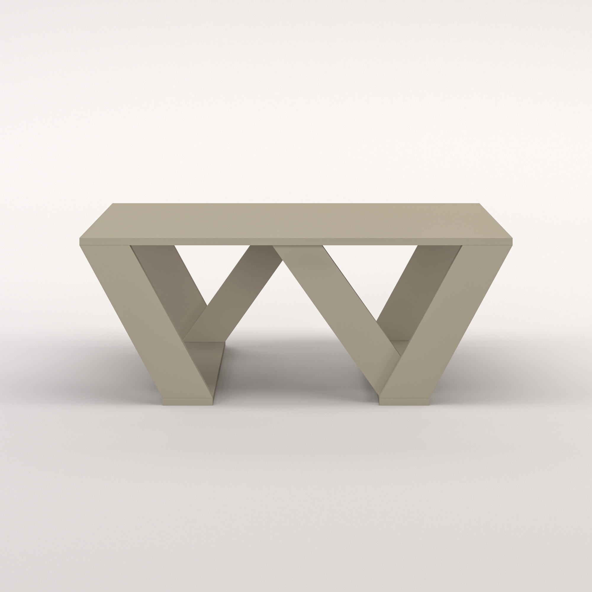 Ada Home Decor Cole Modern Coffee Table, Light Mocha