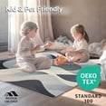 thumbnail image 4 of ODIKA 4'x6' Machine Washable Non-Slip Area Rug, Grey Swirls Accent Non Slip Hallway High Traffic Rug, Gray, 104275, 4 of 7