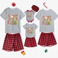 thumbnail image 1 of Pijamas familiares navideños Feliz Navidad Ya Animal sucio Pareja Reno Conjunto de pijamas cortos a juego, 1 of 3