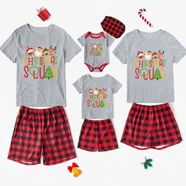 Pijamas familiares navideños Feliz Navidad Ya Animal sucio Pareja Reno Conjunto de pijamas cortos a juego