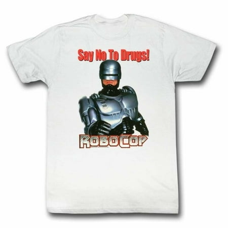 Robocop 1980's Action Crime Cop Movie Say No to Drugs Adult T-Shirt