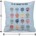 thumbnail image 4 of Counseling Office Must Haves Blue Pillow Cover, Calming Corner, Mental Health Pillowcase Decor for Home Kids,Mental Health Counselor Gifts, Calming Corner Items Kids Pillow Covers 18x18, 4 of 4