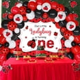 thumbnail image 2 of Funmemoir Ladybug 1st Birthday Decorations for Girls with Banner & Balloons, Red (73 Count), 2 of 6