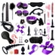thumbnail image 1 of Productos vivos 35 uds, correas de cincha, tapón Anal, juego de juguetes sexuales, esposas, puños de tobillo, máscara de ojos, palo de plumas, bola para la boca, pinzas para pezones, 1 of 5
