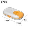 thumbnail image 2 of Pill Box, Compartment Container Organizer, Pill Box Travel Daily Pill Box, Portable Green, 2 of 5