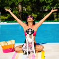 thumbnail image 3 of Ropa para mascotas SSuperp bikini para perros pequeños con diseño de escamas de pez M, 3 of 5