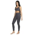 thumbnail image 5 of MeMoi Women's Ribbed Leggings with Wide Waistband - Womens - Female, S, Blue Smoke, 5 of 6