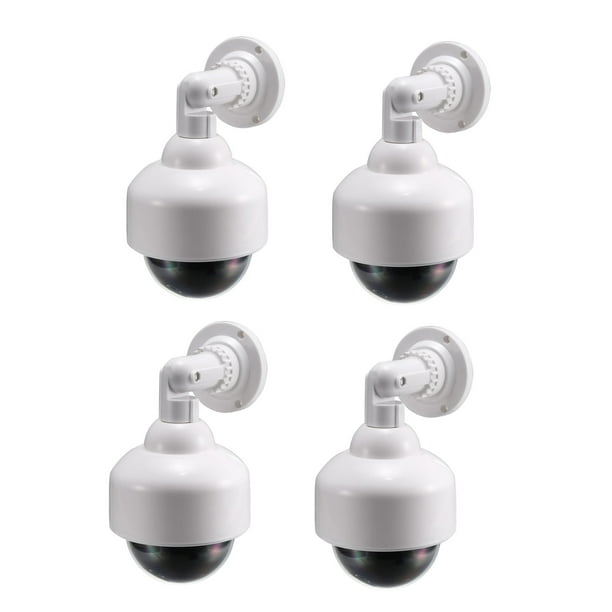 Fake Security Camera Dummy Dome CCTV with Blinking Red LED Warning