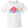 thumbnail image 3 of Inktastic 9th Birthday Rainbow 9 Year Old Youth T-Shirt, 3 of 5