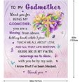 thumbnail image 2 of Godmother Gift Blanket 60"X50" - Godmother Gifts from Godchild - Gifts for Godmother - Best Godmother Gifts - Godmother Gifts from Godson/Goddaughter, Christian Baptism Gift Ideas Blankets, 2 of 6