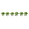 thumbnail image 1 of Guardoinrt 2piece Potted Simulation Plants Adding Beauty And Style To Any Setting Durable Pot Bonsai Ornament Clear white 3Set, 1 of 6