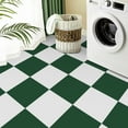 thumbnail image 6 of Abyssaly 12" x 12" (20Pcs) Peel and Stick Floor Tile Vinyl Flooring Checkered Floor Tile Suit for Bathroom and Kitchen (Green and White), 6 of 10