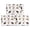Multicolor Cat White Pattern, variant on Multicolor Cat White Pattern Anti Fatigue Kitchen Rugs Set Of 2, Non Slip Washable Decorative Floor Mats for Kitchen Sink Laundry, 17"x30" and 17"x47"