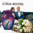 thumbnail image 4 of JAGASY Peacock Urn for Sister, Purple Small Urns for Human Ashes keepsake, Cherry Blossom Tree & Pink Flowers Decorative Urns for Siblings, Mini Cremation Urn for Brother, (3 Inch), 4 of 7